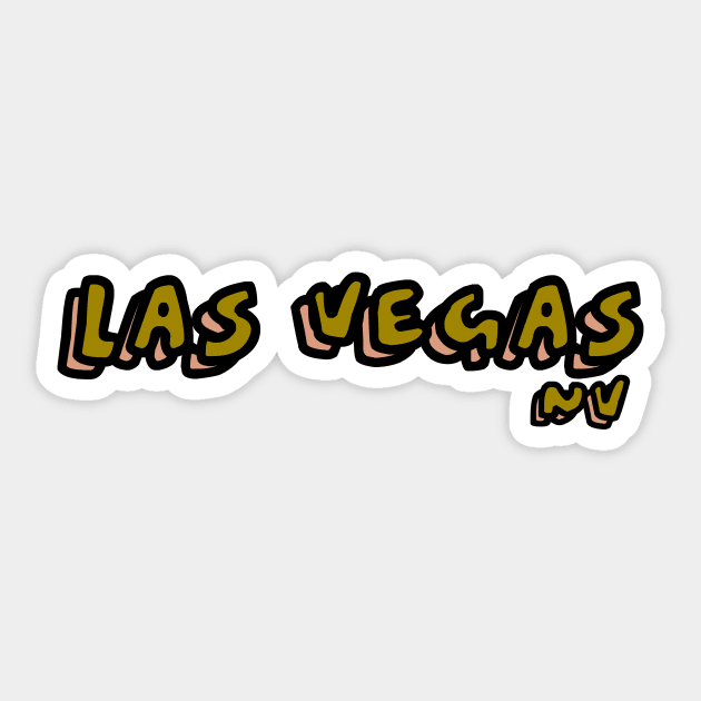 Las Vegas Sticker by eddien